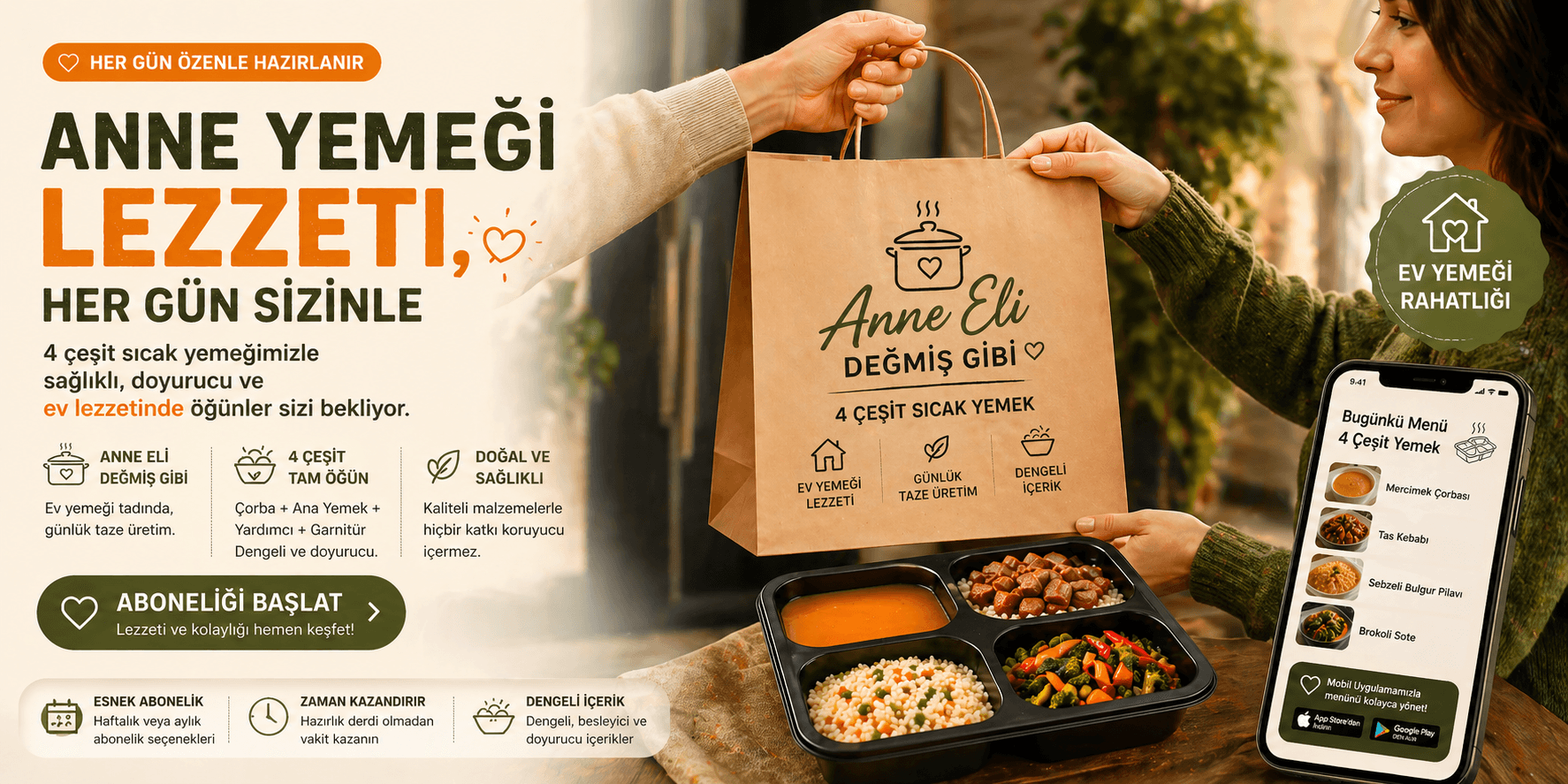 Anne yemeği lezzeti, her gün sizinle - Anne Eli Değmiş Gibi 4 çeşit sıcak yemek
